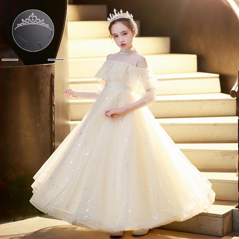 Παιδικό φόρεμα υποδοχής για κορίτσια, φόρεμα χορωδίας μαθητών δημοτικού σχολείου, φόρεμα ποίησης, απαγγελία πιάνου, 1 Ιουνίου