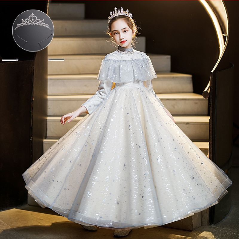 Παιδικό φόρεμα υποδοχής για κορίτσια, φόρεμα χορωδίας μαθητών δημοτικού σχολείου, φόρεμα ποίησης, απαγγελία πιάνου, 1 Ιουνίου