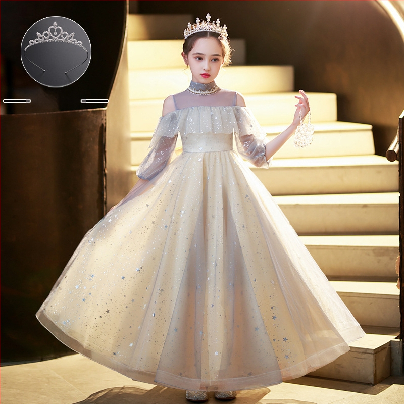 Παιδικό φόρεμα υποδοχής για κορίτσια, φόρεμα χορωδίας μαθητών δημοτικού σχολείου, φόρεμα ποίησης, απαγγελία πιάνου, 1 Ιουνίου