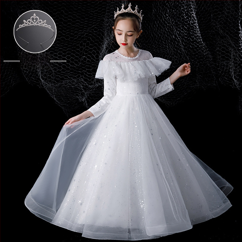 Παιδικό φόρεμα υποδοχής για κορίτσια, φόρεμα χορωδίας μαθητών δημοτικού σχολείου, φόρεμα ποίησης, απαγγελία πιάνου, 1 Ιουνίου