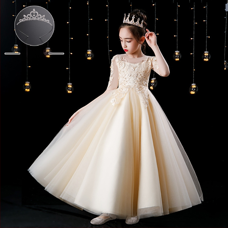 Παιδικό φόρεμα υποδοχής για κορίτσια, φόρεμα χορωδίας μαθητών δημοτικού σχολείου, φόρεμα ποίησης, απαγγελία πιάνου, 1 Ιουνίου