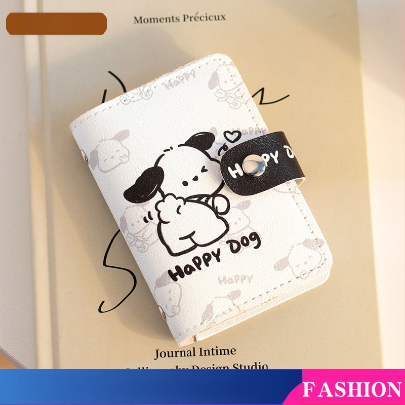 Pacha koera suure mahutavusega mitme kaardi pesaga kaardihoidja, armas mini-kõik-ühes kaardihoidja, ID-kaardi juhilubade kaardihoidja naistele