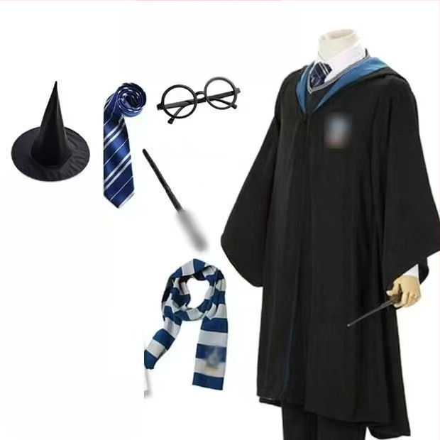Haine Harry Potter costum cos set complet Gryffindor înconjurător haină magică pentru copii uniformă școlară de performanță robe de vrăjitor