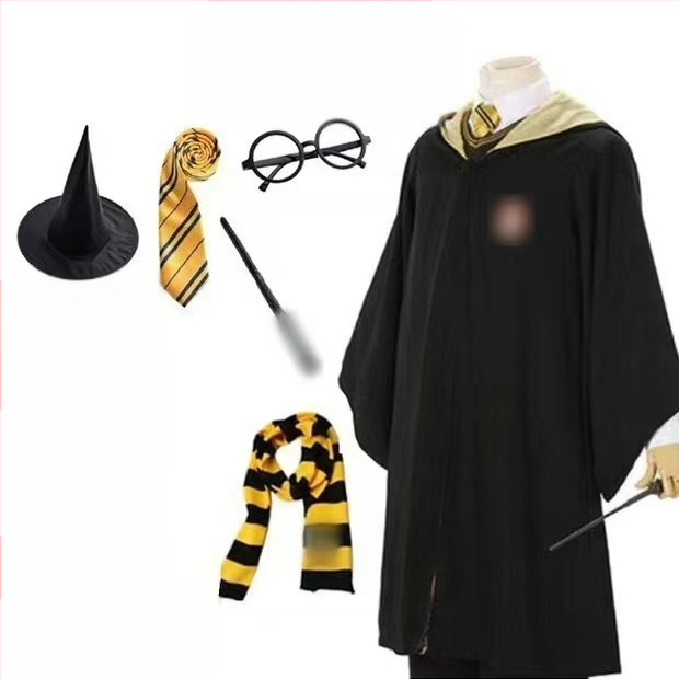 Haine Harry Potter costum cos set complet Gryffindor înconjurător haină magică pentru copii uniformă școlară de performanță robe de vrăjitor
