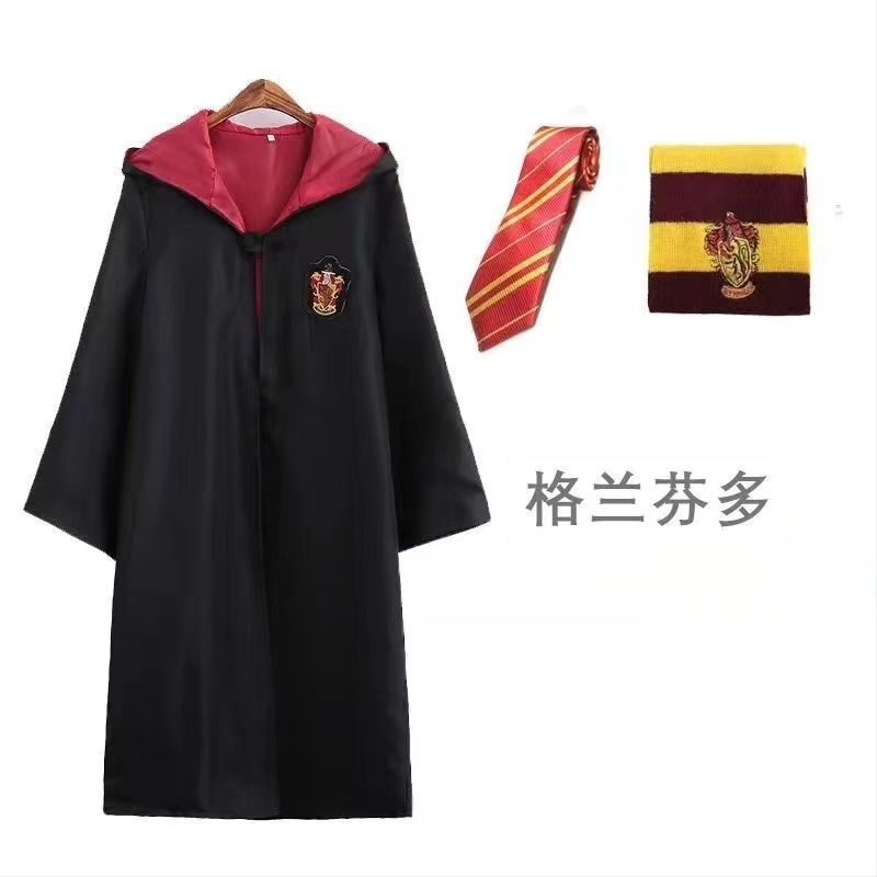 Haine Harry Potter costum cos set complet Gryffindor înconjurător haină magică pentru copii uniformă școlară de performanță robe de vrăjitor