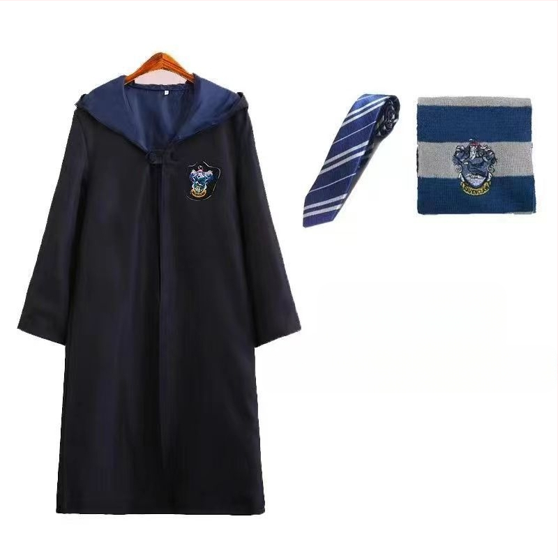 Haine Harry Potter costum cos set complet Gryffindor înconjurător haină magică pentru copii uniformă școlară de performanță robe de vrăjitor