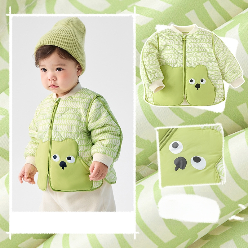 Atlaide dūnu jakām zēniem un meitenēm 2024. gada rudens un ziemas jaunā bērnu vieglā jaka mazuļiem, kas iziet ārā, baltas pīles dūnas ziemā