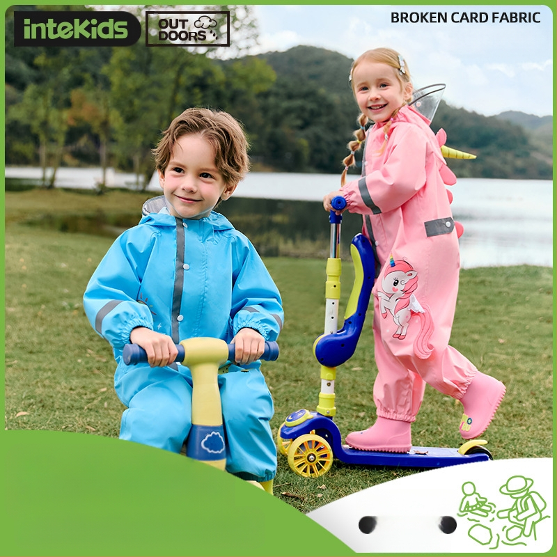 Gyermek egyrészes esőkabát fiú baba poncsó női óvoda dinoszaurusz esőnadrág szett teljes test esőálló esőkabát tétel