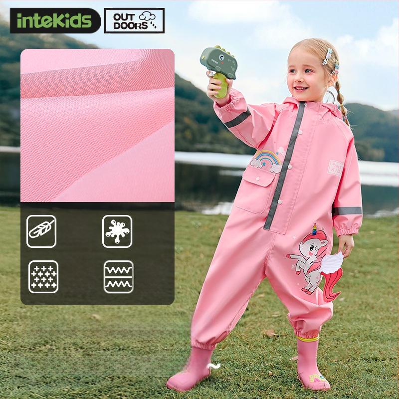 Gyermek egyrészes esőkabát fiú baba poncsó női óvoda dinoszaurusz esőnadrág szett teljes test esőálló esőkabát tétel