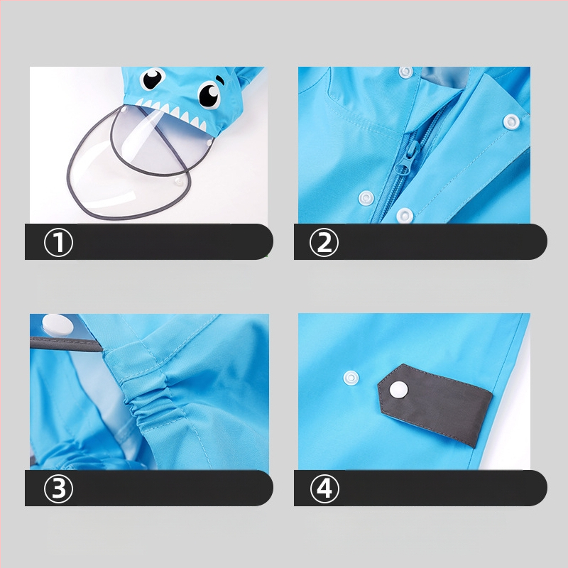 Gyermek egyrészes esőkabát fiú baba poncsó női óvoda dinoszaurusz esőnadrág szett teljes test esőálló esőkabát tétel