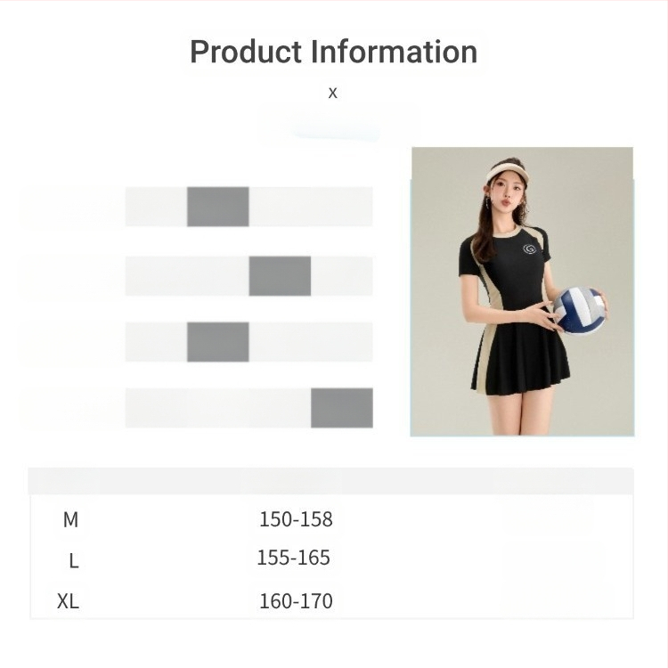 Naiste moodne konservatiivne bokseerseelikuga ujumistrikoo, üliõpilastele mõeldud õhukese lõikega salendav kuumaveeallikaga ujumistrikoo