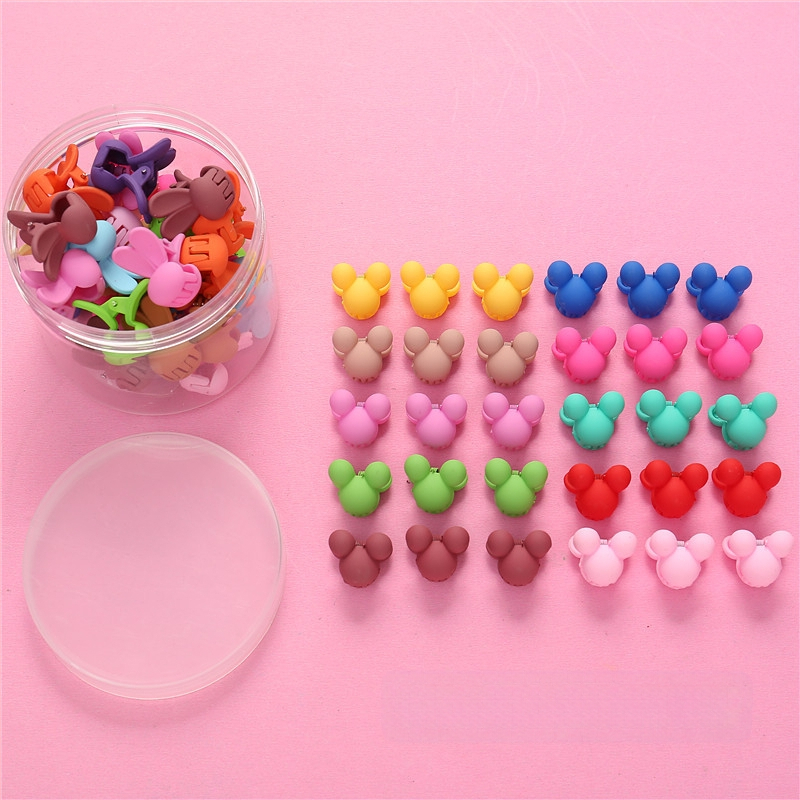 50 konservuotų vaikiškų mažų gėlių formos plaukų segtukų, princesės, mieli galvos apdangalai, kūdikių mergaičių plaukų aksesuarai, animacinių filmukų kirpčiukai, maža segtuko segtukas