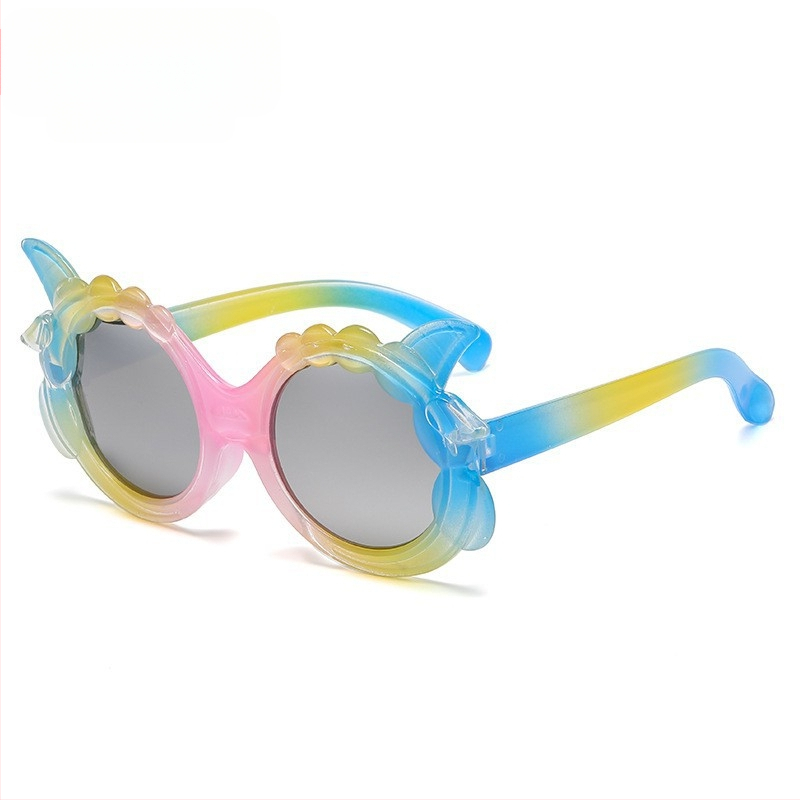 Laste päikeseprillid Armsad printsessi moegradient-koomiksiprillid Meeste ja naiste päikeseprillid Laste värvilised päikesekaitsekreemid Moodsad prillid