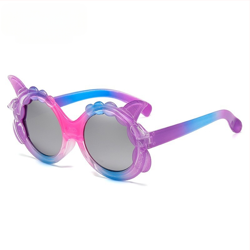 Laste päikeseprillid Armsad printsessi moegradient-koomiksiprillid Meeste ja naiste päikeseprillid Laste värvilised päikesekaitsekreemid Moodsad prillid