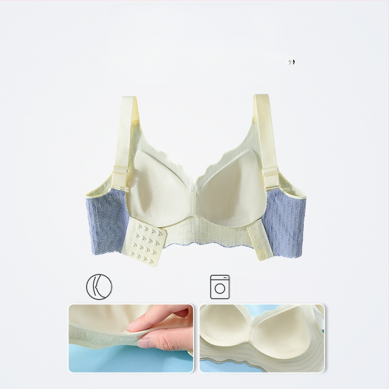 Traceless aluspesu naistele suure rinnapartiiga väike pluss-suurus pontsakas tüdruku rinnahoidja õhuke push-up kahanemisrinnahoidja