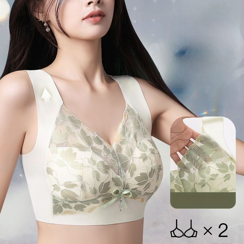 Suur rinnaümbermõõt näidatud Väike ääreta naiste aluspesu Naiste push-up rinnahoidja lõtvumisvastane sportlik pluss-suuruses aluspesu naistele Ilus seljaosaga aluspesu naistele