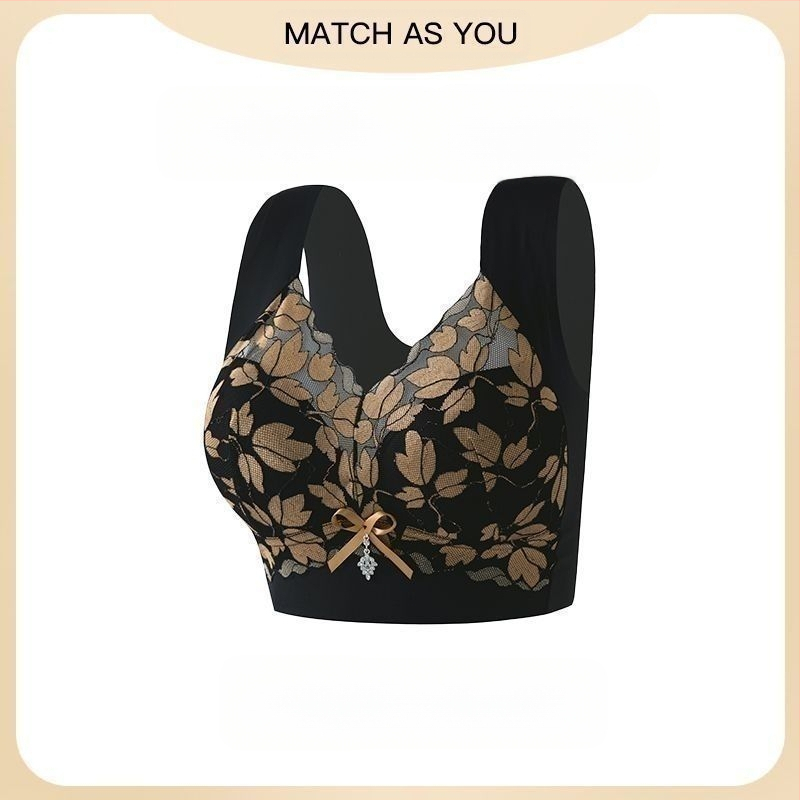 Suur rinnaümbermõõt näidatud Väike ääreta naiste aluspesu Naiste push-up rinnahoidja lõtvumisvastane sportlik pluss-suuruses aluspesu naistele Ilus seljaosaga aluspesu naistele