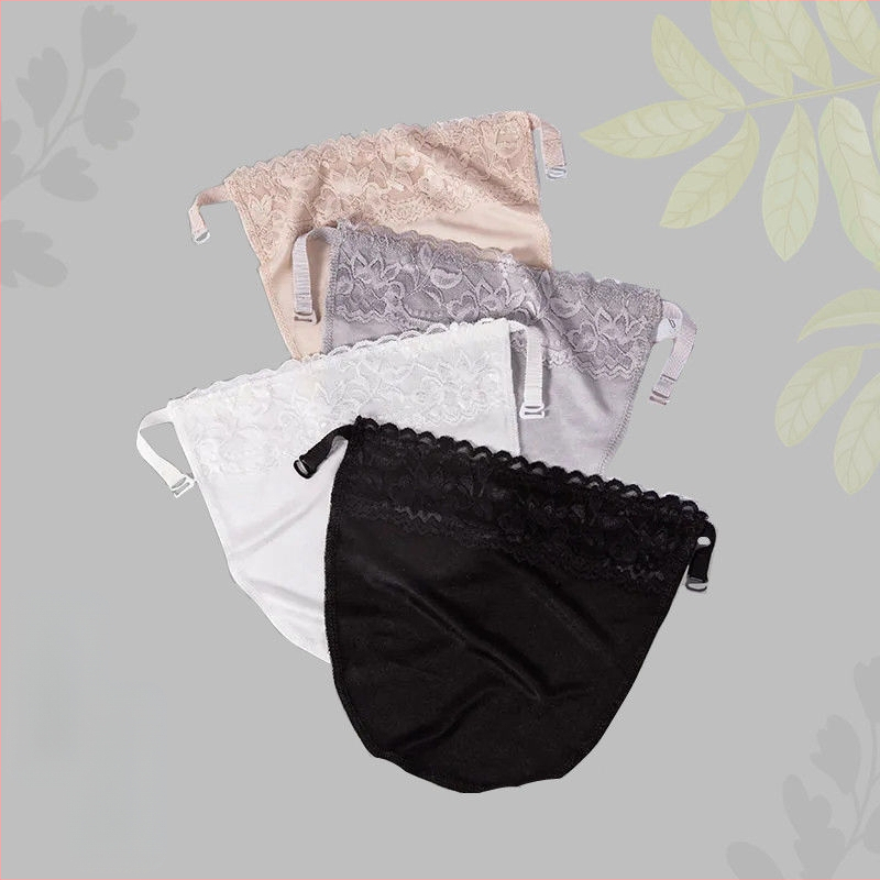 Vasaros nauji vientisi apsauginiai viršutiniai drabužiai nuo vaikščiojimo, su nėrinių kraštais, nematomu pagrindu, be pėdsakų, dengiančiu krūtinę.