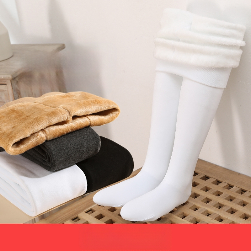 Meiteņu deju zeķubikses pavasarim, rudenim un ziemai, ar flīsa oderi un biezāku audumu, baltas baletam paredzētas legingas, plānas flīsa bērnu zeķubikses