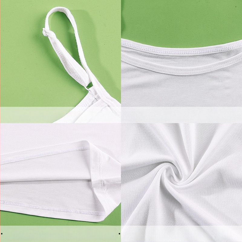 Vestă de vară cu curea de umăr reglabilă, din modal, pentru femei, stil coreean, slim fit, de dimensiuni mari, camisol, cu bază interioară, all-match