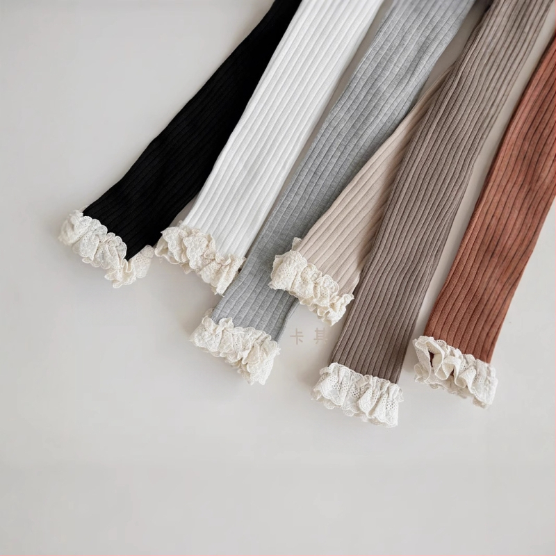 Pitsilised Korea retuusid, õueriietus kevad- ja sügisriietuseks, tüdrukute sukkpüksid, universaalsed beebitüdrukute sukkpüksid pitsiga