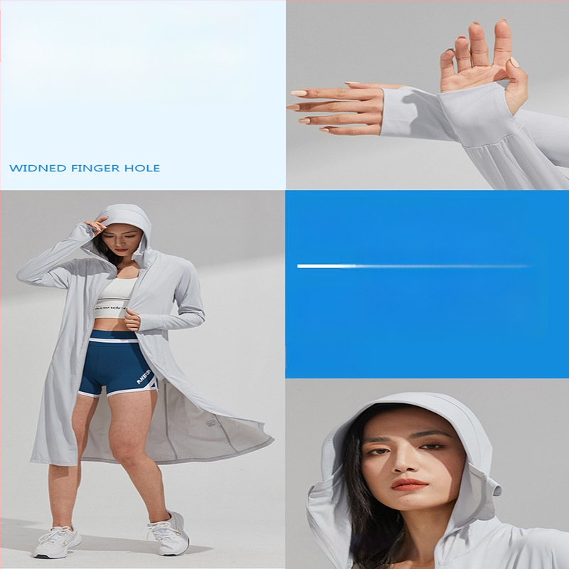 Γυναικεία ρούχα με μακριά αντιηλιακή προστασία 2025, προστασία από τον ήλιο σε όλο το σώμα, προστασία από την υπεριώδη ακτινοβολία, ρούχα προστασίας από τον ήλιο για εξωτερικούς χώρους, δροσερά, αναπνεύσιμα, μεταξωτά, για την άνοιξη και το καλοκαίρι