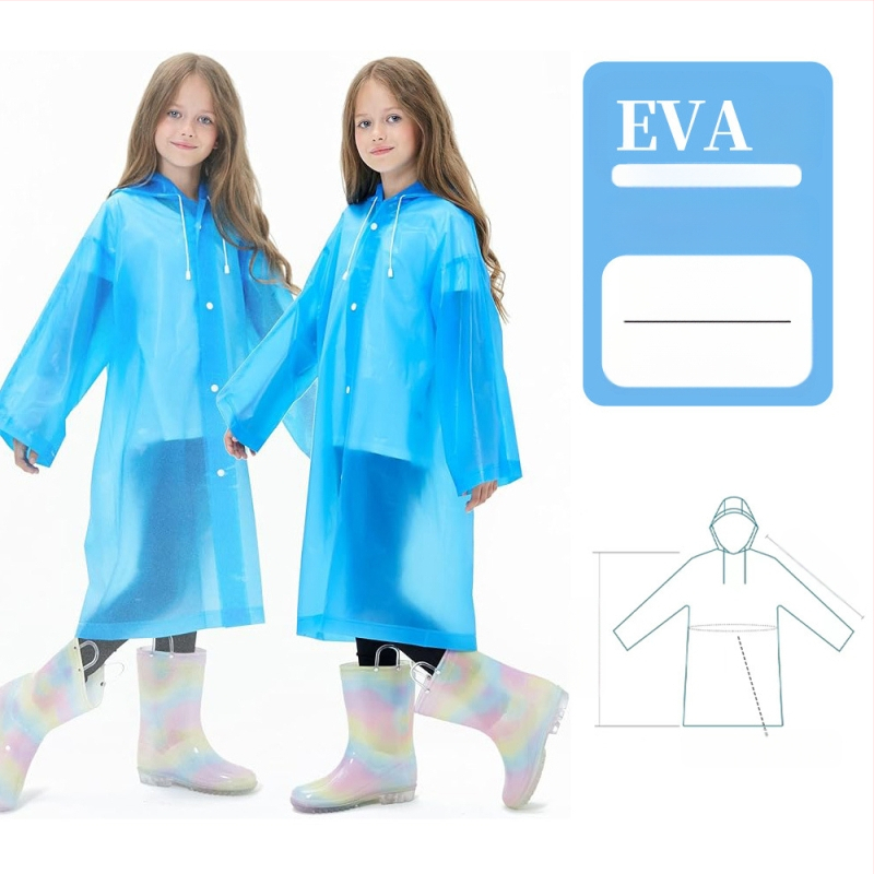 Didmeninė prekyba sutirštintais vienkartiniais vaikiškais lietpalčiais Eva sutirštintais Siamo mokykliniais lauko kelionių vaizdingomis vietovėmis gamintojo didmeninė prekyba
