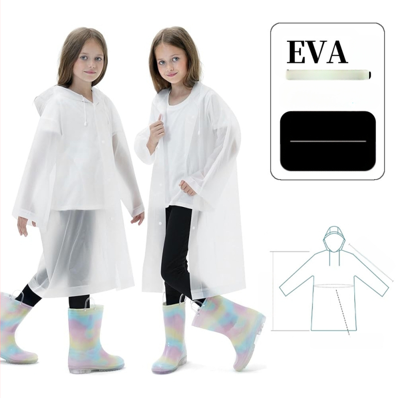 Didmeninė prekyba sutirštintais vienkartiniais vaikiškais lietpalčiais Eva sutirštintais Siamo mokykliniais lauko kelionių vaizdingomis vietovėmis gamintojo didmeninė prekyba