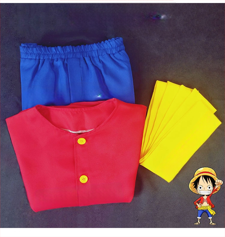 One Piece Luffy kostüüm lastele, One Piece Cosplay kostüüm, rollimänguanime, Jaapani anime