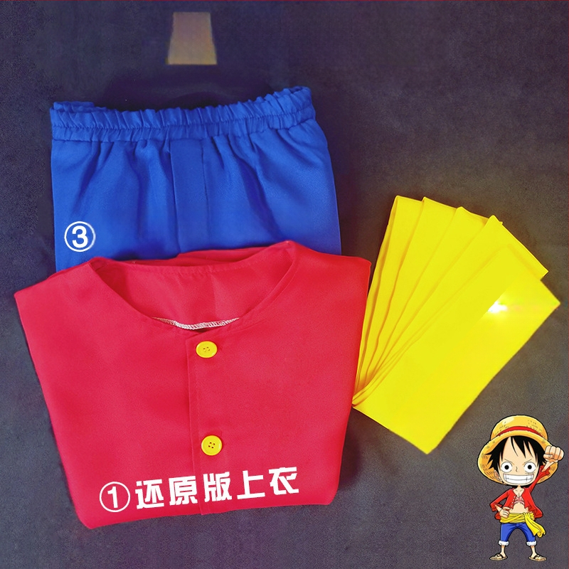 One Piece Luffy kostüüm lastele, One Piece Cosplay kostüüm, rollimänguanime, Jaapani anime