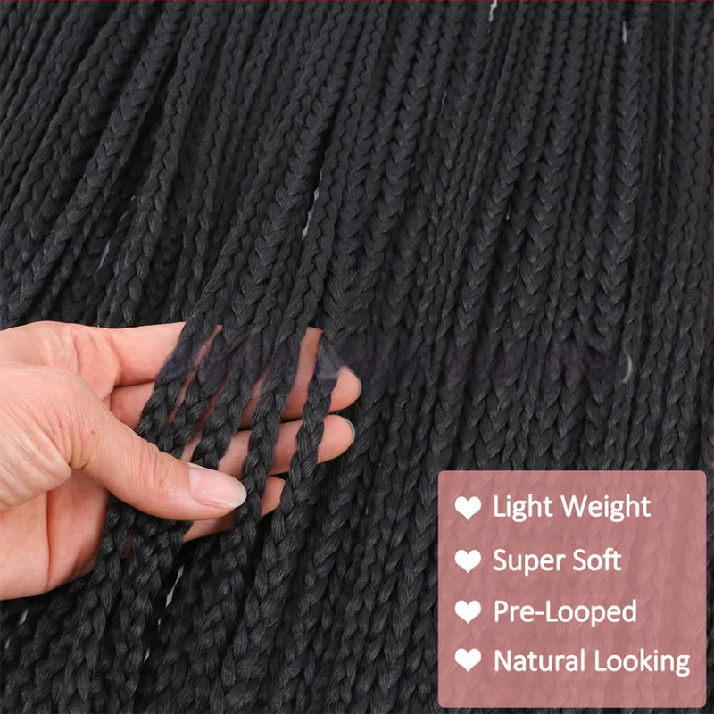 Xuchangi parukas, naiste heegeldatud juuksed, kolmeharulised punutised, sünteetilised punutised