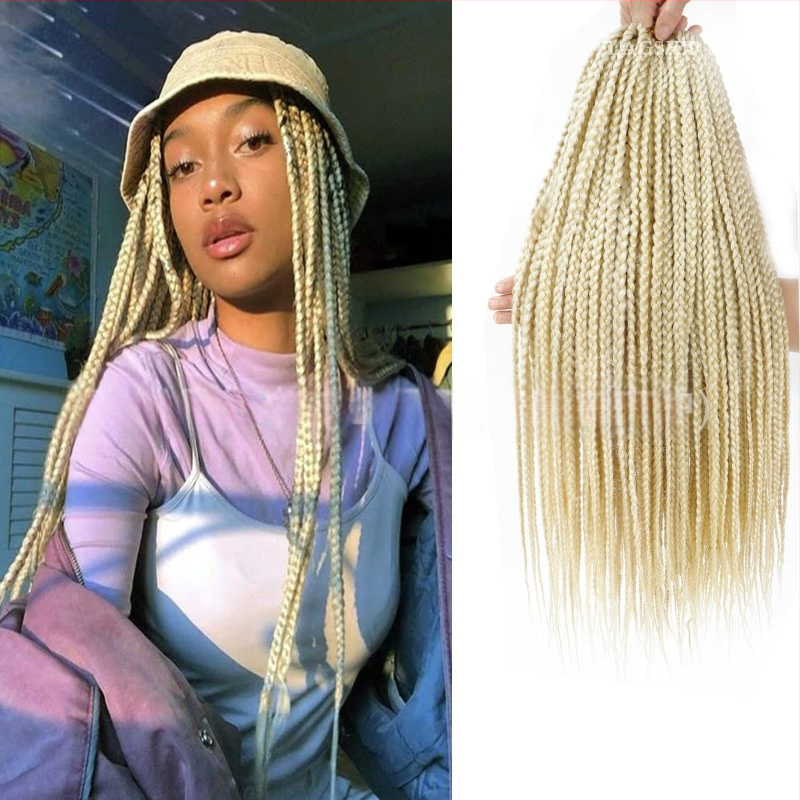 Xuchangi parukas, naiste heegeldatud juuksed, kolmeharulised punutised, sünteetilised punutised