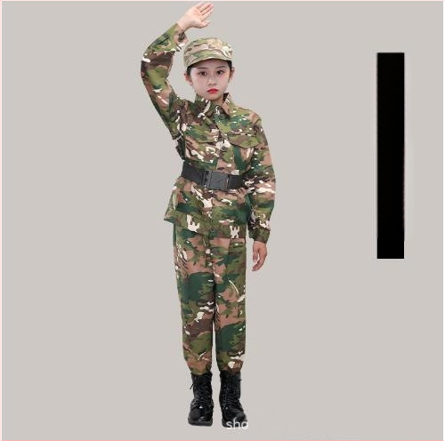 Детски камуфлажен костюм, костюм за родител-дете, обучение за дейности навън, детска градина, за ученици от началното и средното училище, военен тренировъчен летен лагер...
