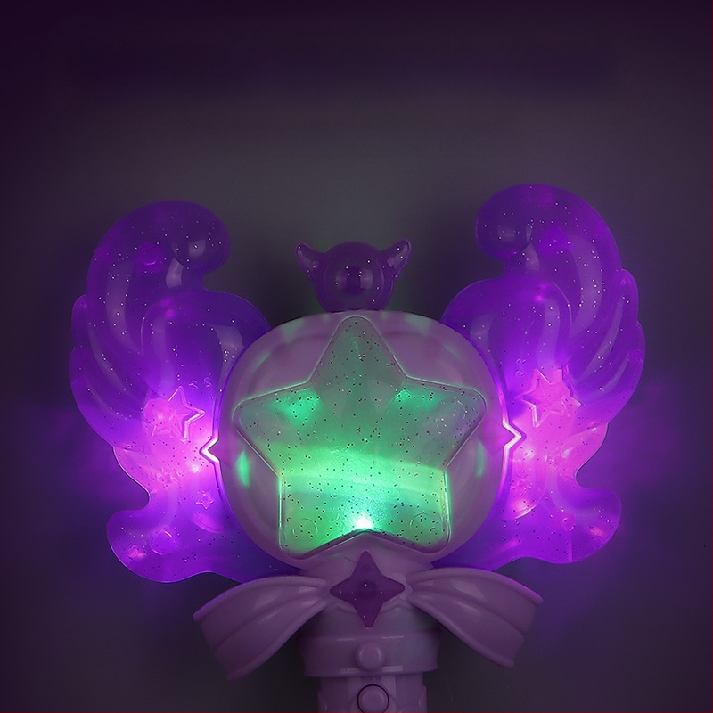 Tarpvalstybinė nauja stebuklinga lazdelė, ledo mažoji princesė, magiškas garsas ir šviesa, indukcinė fėja, šviečianti lazdelė, žaislas vaikams, transformacija