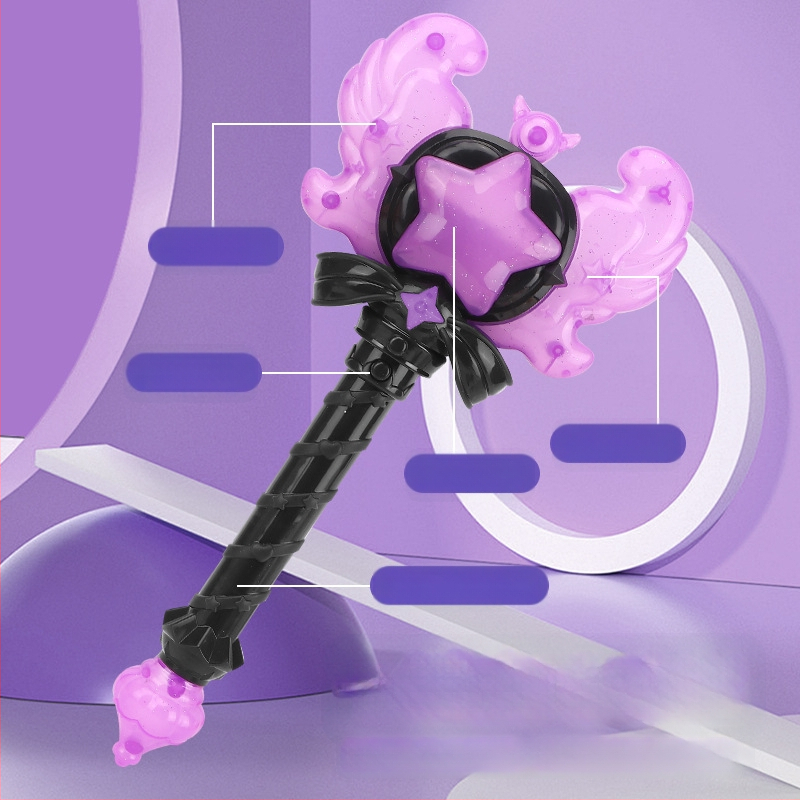 Tarpvalstybinė nauja stebuklinga lazdelė, ledo mažoji princesė, magiškas garsas ir šviesa, indukcinė fėja, šviečianti lazdelė, žaislas vaikams, transformacija