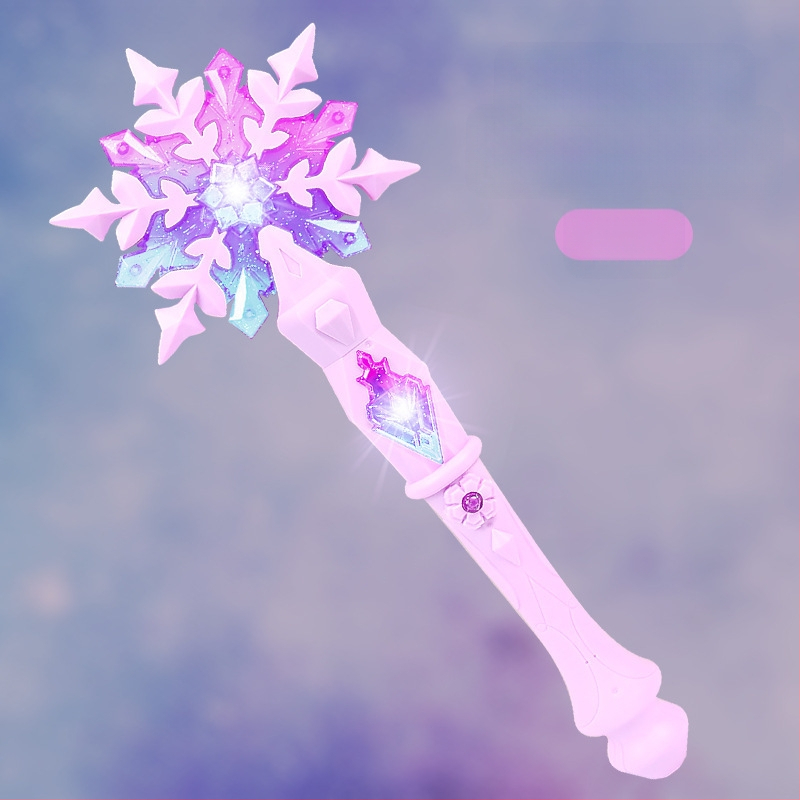 Tarpvalstybinė nauja stebuklinga lazdelė, ledo mažoji princesė, magiškas garsas ir šviesa, indukcinė fėja, šviečianti lazdelė, žaislas vaikams, transformacija