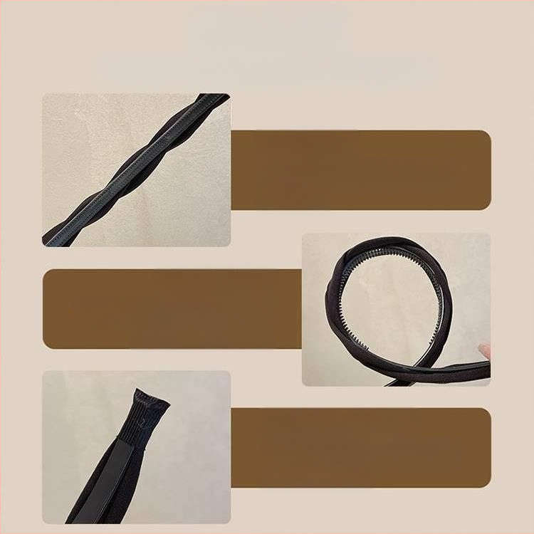 Aukšta galvos juosta moterims, 2024 m. naujo stiliaus, veido plovimo neslystanti galvos juosta, plačiabrylė, dantyta, presuota plaukų antspaudo galvos apdangalas, paprastas plaukų ryšulys