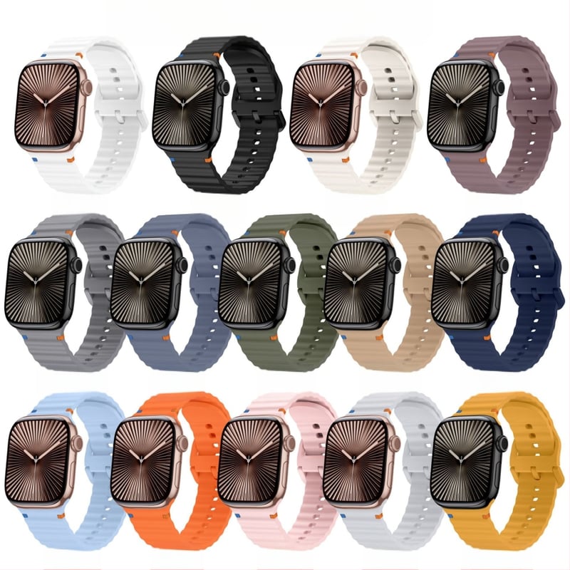 Apple Watch szilikon szíj Apple iwatch10/9/8 hullámos autós szíj
