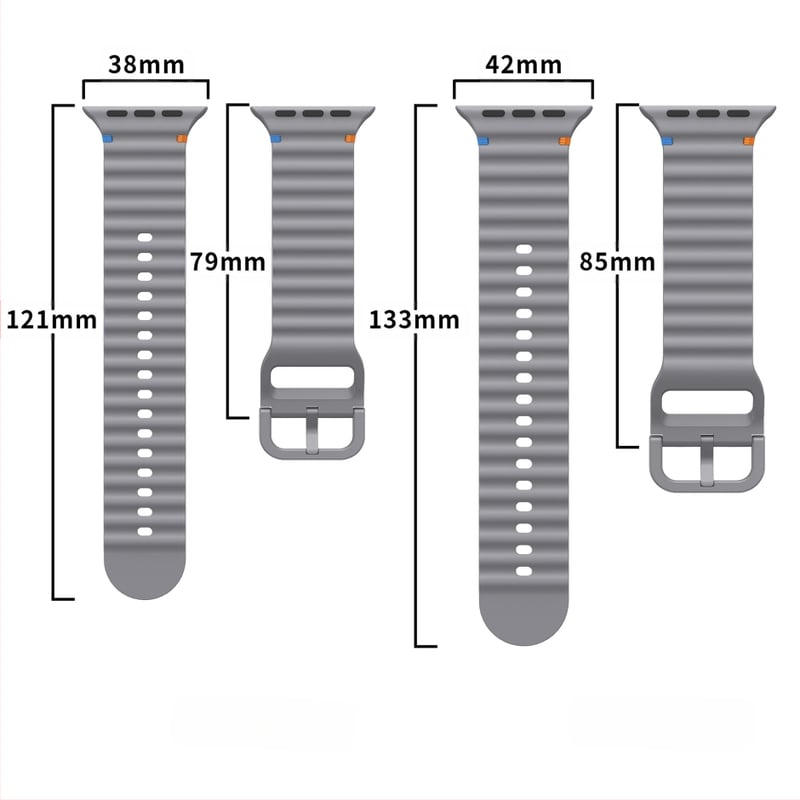 Apple Watch szilikon szíj Apple iwatch10/9/8 hullámos autós szíj