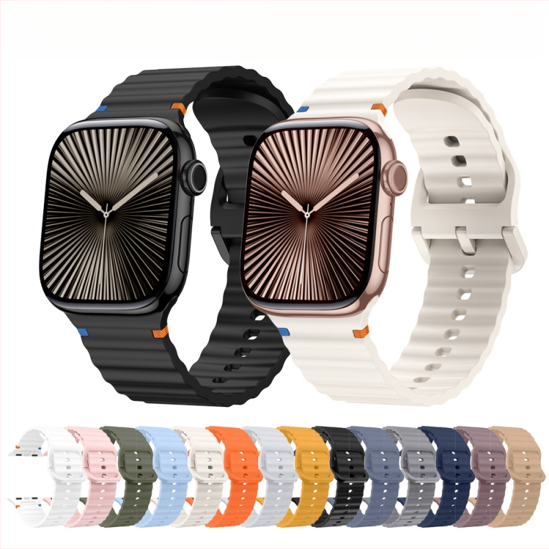 Apple Watch szilikon szíj Apple iwatch10/9/8 hullámos autós szíj
