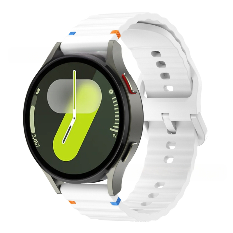 Za Samsung watch765 Wavy Stitch 20mm silikonski remen za sat Huawei 22mm silikonski remen za zglob s kopčom u boji