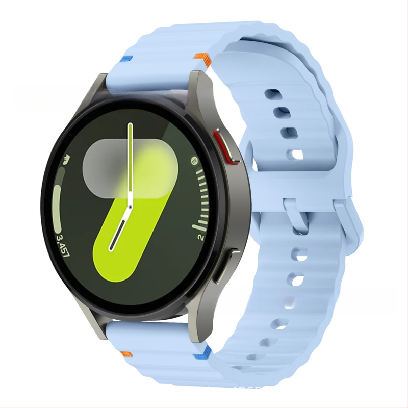 Za Samsung watch765 Wavy Stitch 20mm silikonski remen za sat Huawei 22mm silikonski remen za zglob s kopčom u boji