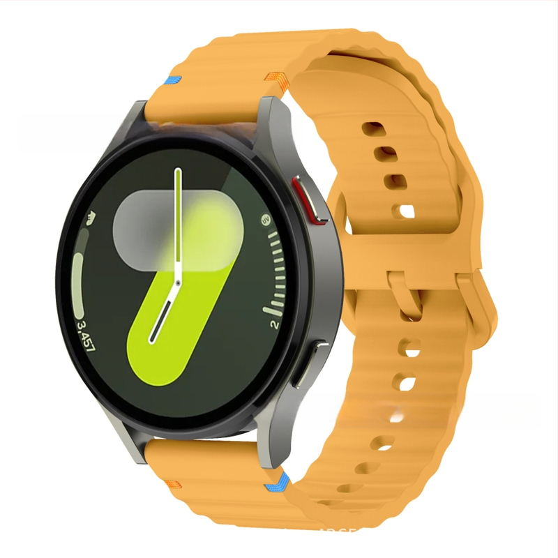 Za Samsung watch765 Wavy Stitch 20mm silikonski remen za sat Huawei 22mm silikonski remen za zglob s kopčom u boji