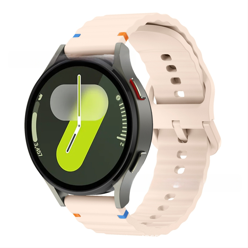 Za Samsung watch765 Wavy Stitch 20mm silikonski remen za sat Huawei 22mm silikonski remen za zglob s kopčom u boji