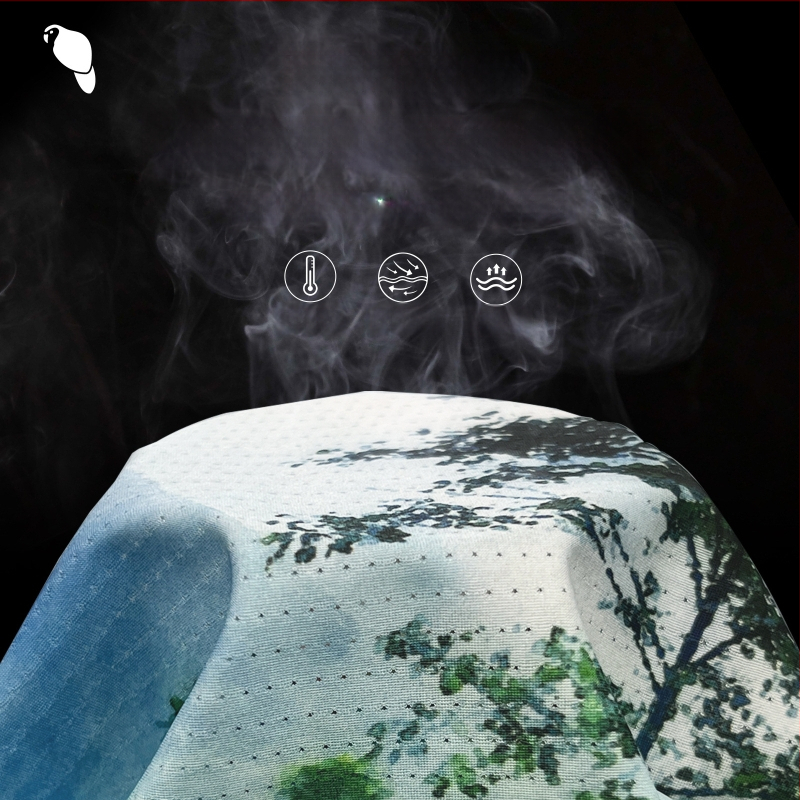 Магическа забрадка Xunhui за езда на открито, маска за слънцезащита, дишаща ледена копринена мрежеста кърпа за лице, бягаща безшевна забрадка