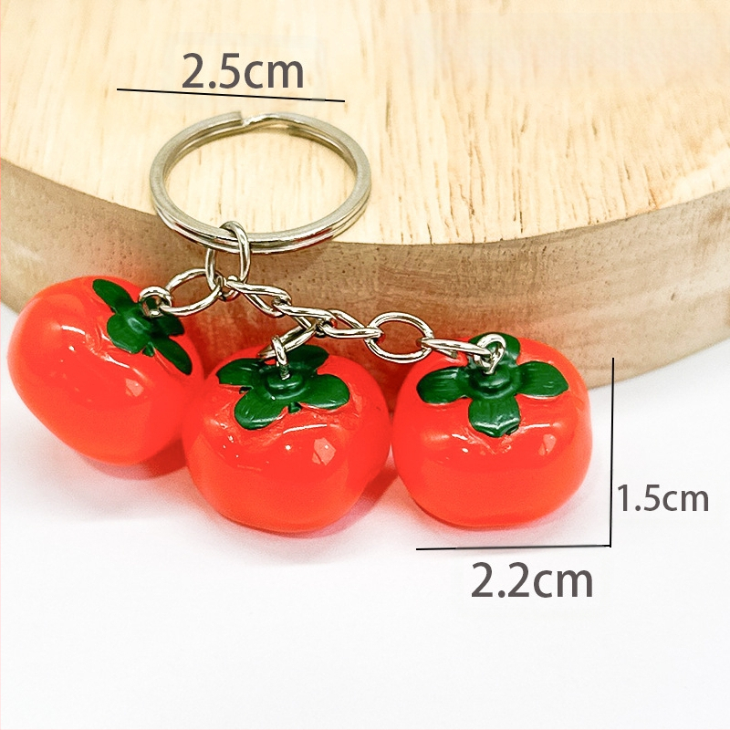 Simulatsioonivaigust armas väike ripats kõrvitsast hurmaa tomati võtmehoidja kott mobiiltelefoni video armas kaunistus