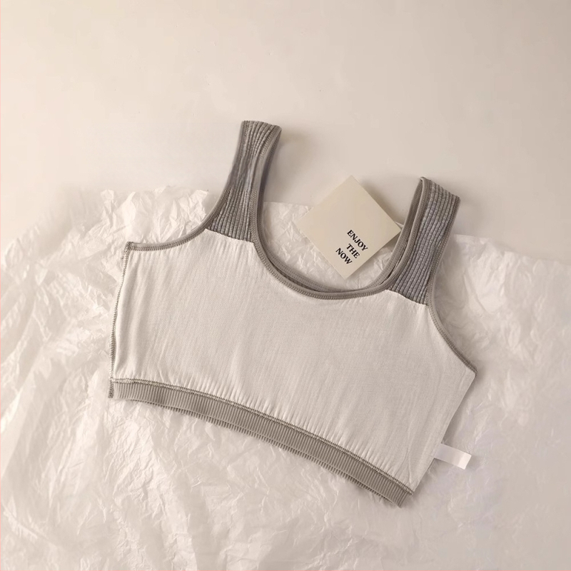 Razvojni dvoslojni prsluk za djevojčice od 7 do 15 godina, donje rublje za učenice osnovnih škola, učenice srednjih škola, pamučni grudnjak s grudnjakom protiv bulina