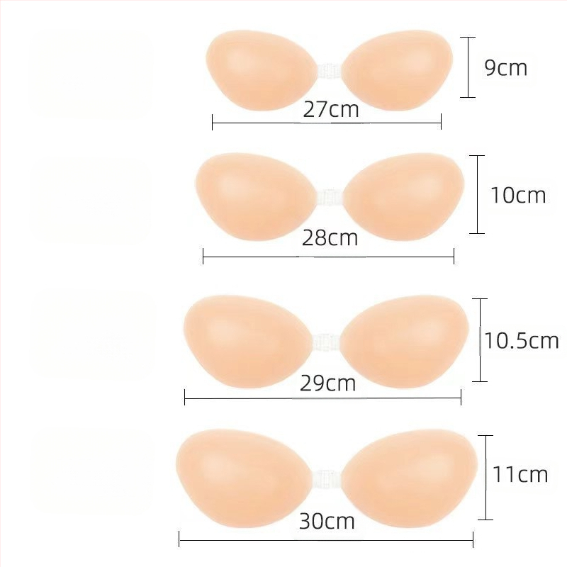 Αόρατο Σουτιέν Σιλικόνης, Πυκνό, Αδιάβροχο, Στράπλες, Ειδικό Νυφικό Εσώρουχο, Σέξι Push-Up, Αδιάβροχη Εφαρμογή