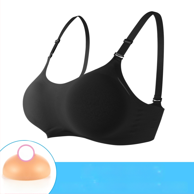 Speciali protezinė liemenėlė krūtų implantams įtvirtinti, realistiškos moteriškos netikros krūtys, itin didelis krūtinės artefaktas, „Cosplay“ silikoninis puskamuolys