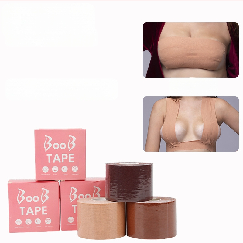 Többfunkciós láthatatlan mellemelő kötés, mellkasi rugalmas szövet viselési módszer szalag, Amazon